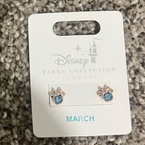 Nwt disney parks march birthstone earrings